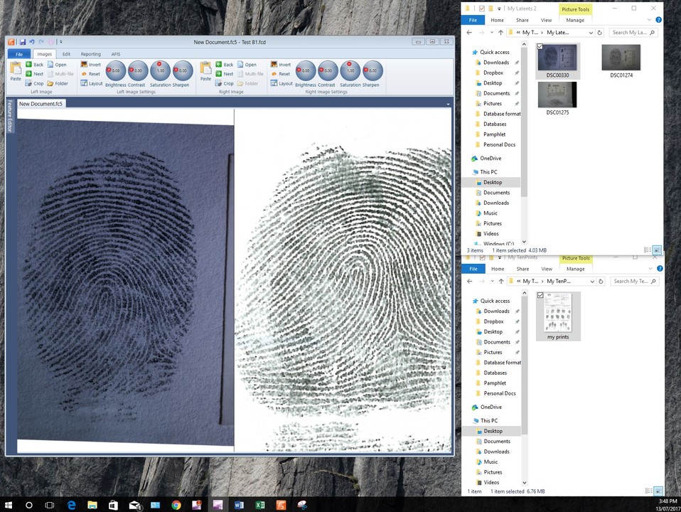 5 Easy Steps for On-screen Latent Fingerprint Comparisons